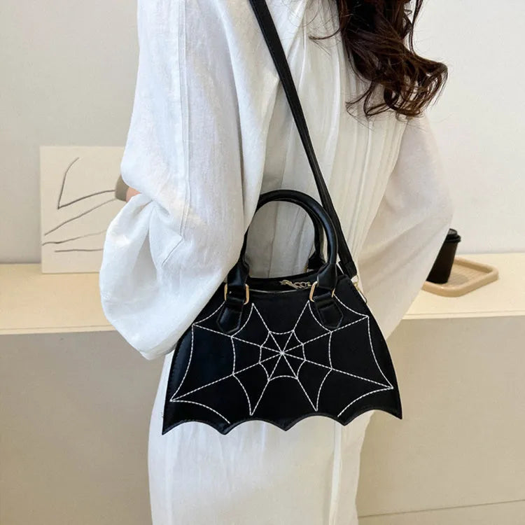Halloween Spider Web Saddle Bags Fashion Personality Crossbody Shoulder Bag With Handle Women's Handbags - Bellarte Enchanté Halloween Spider Web Saddle Bags Fashion Personality Crossbody Shoulder Bag With Handle Women's Handbags